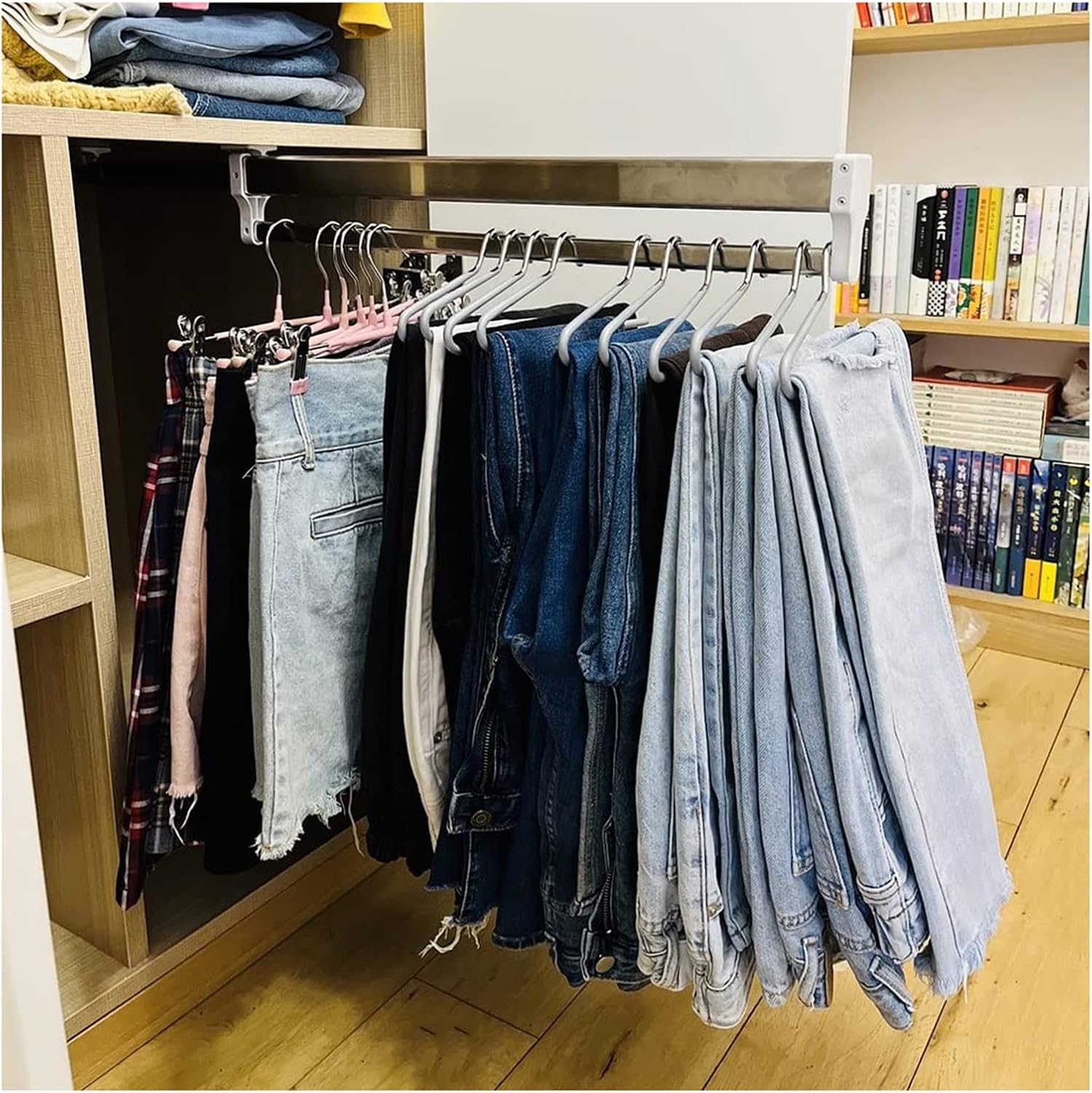 ワードローブ 10セット収納バスケット長方形ビン家庭雑貨オーガナイザー